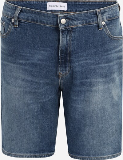 Calvin Klein Jeans Plus Jean en bleu denim / noir / blanc, Vue avec produit