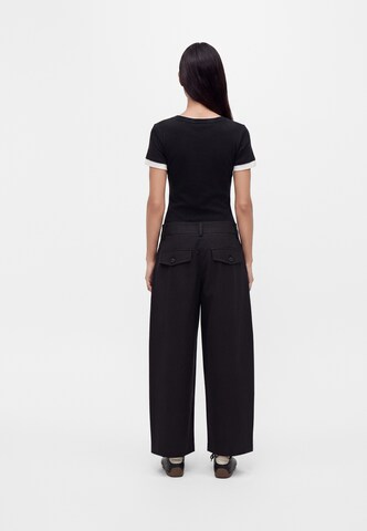 juoda Vero Moda Petite Barrel Kelnės 'VMSOFIA'