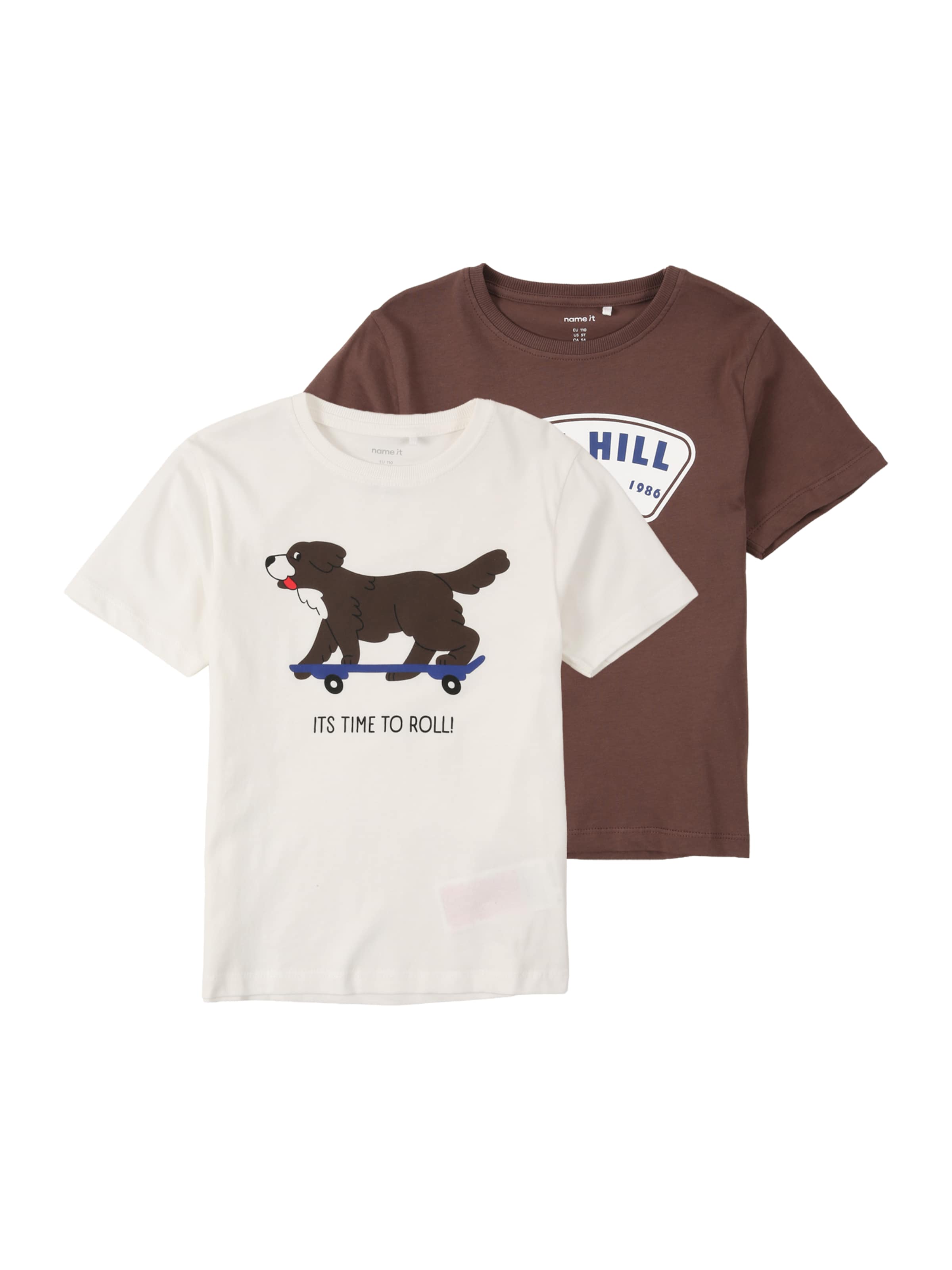 NAME IT - Camiseta 'NMMKASIL' en marrón: frente