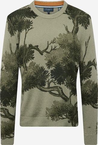 Ted Baker T-shirt 'Merson' i grön: framsida