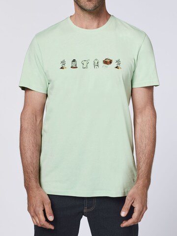 Detto Fatto T-Shirt ' im „Nature to Nature“-Design ' in Grün