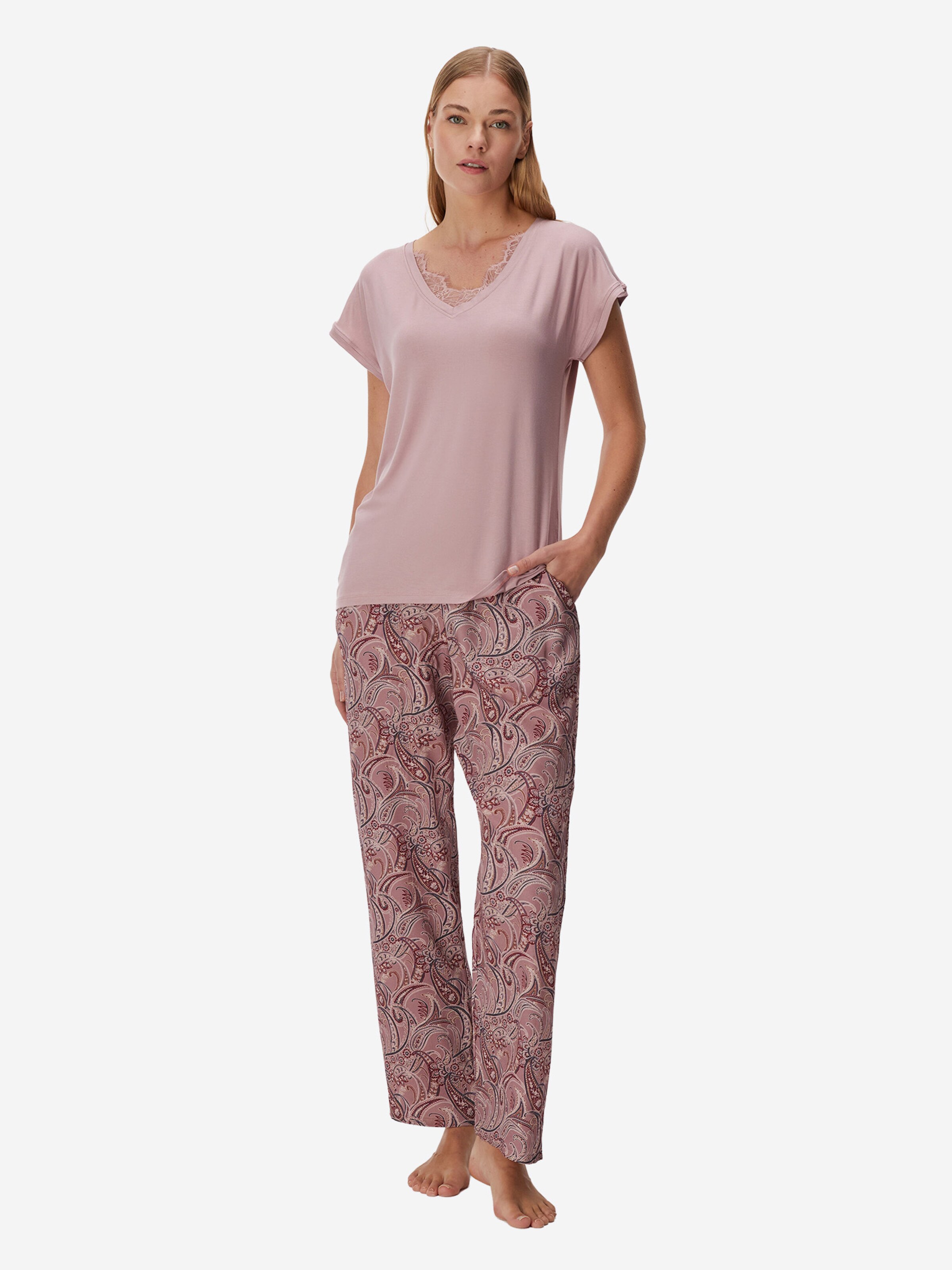 Pyjama 'Allium' Goldenbay en rose : devant