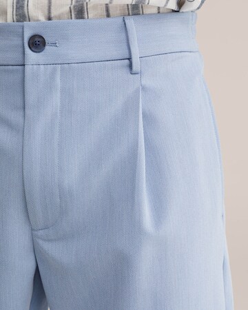 WE Fashion Свободный крой Брюки со складками в Синий