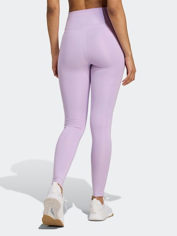 ADIDAS PERFORMANCE Skinny Παντελόνι φόρμας 'OPT ESS' σε ροζ