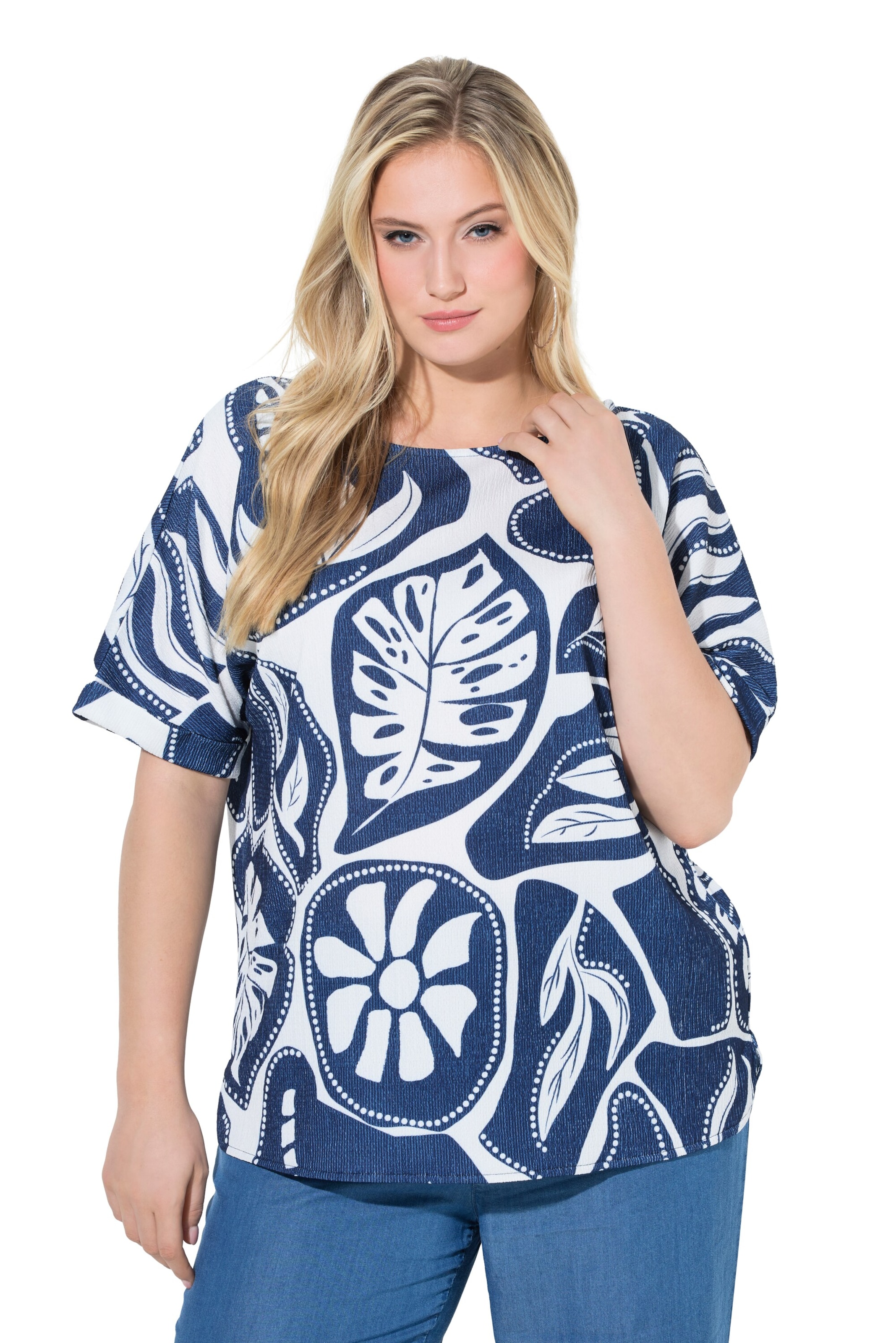 Ulla Popken Shirt in Blue: front