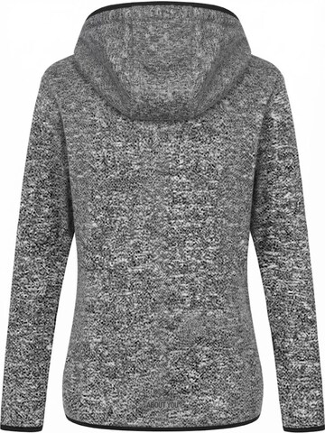 Veste en polaire 'Stedman Dames Fleece Vest met Capuchon - Knit Fleece' Stedman en gris