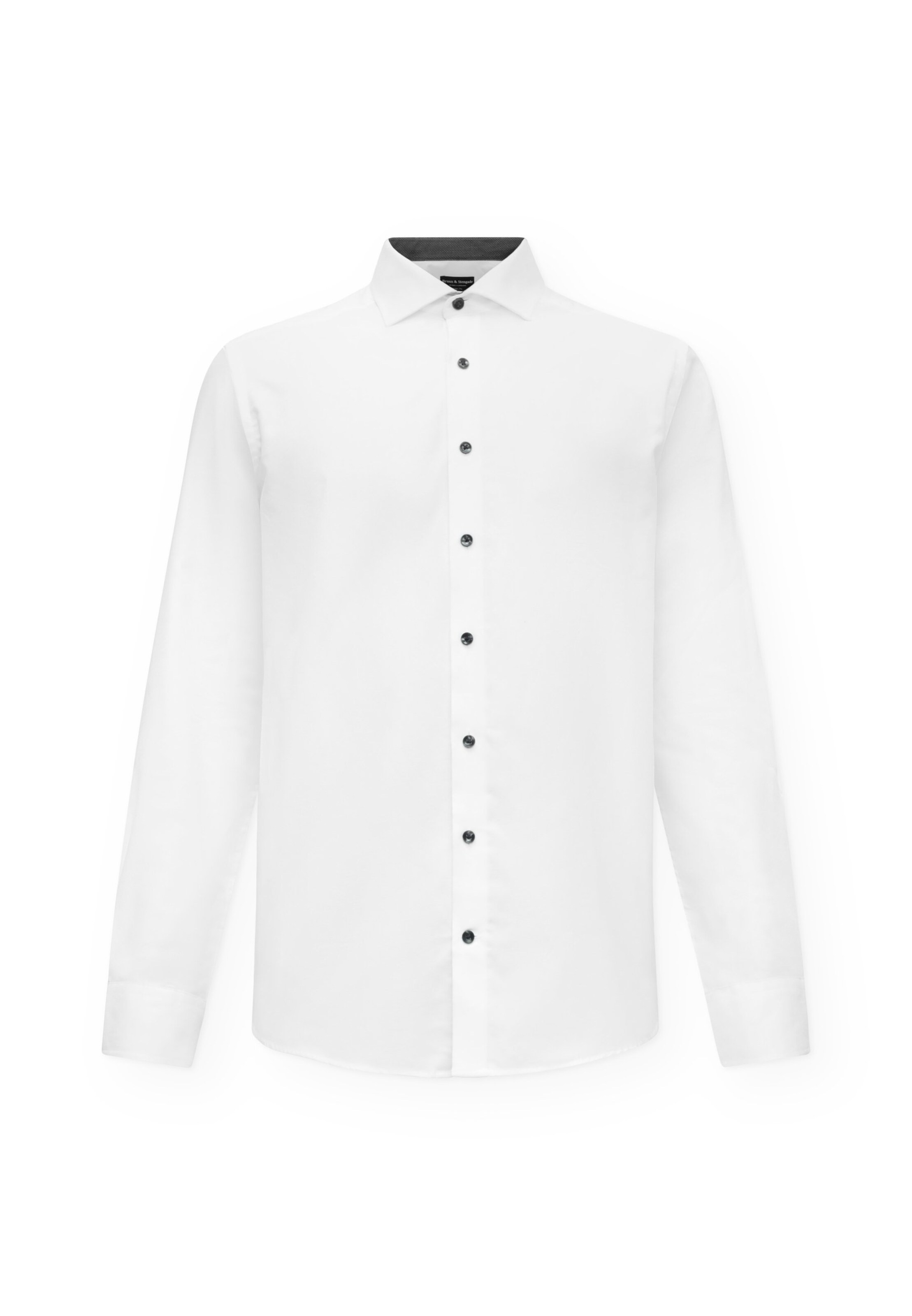 Bruun & Stengade Regular Fit Skjorte 'Andani' i hvid: forside