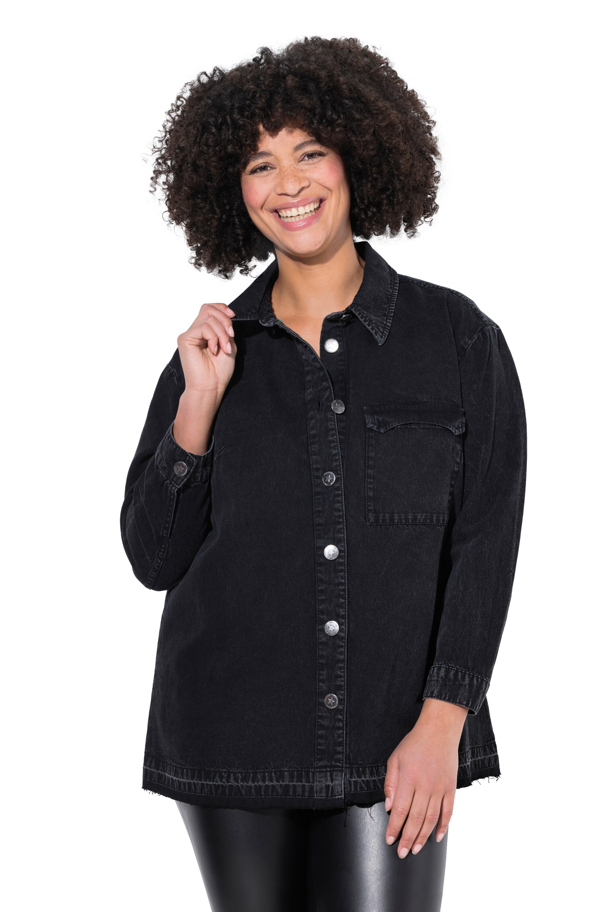 Angel of Style Bluse in Schwarz: Vorderseite