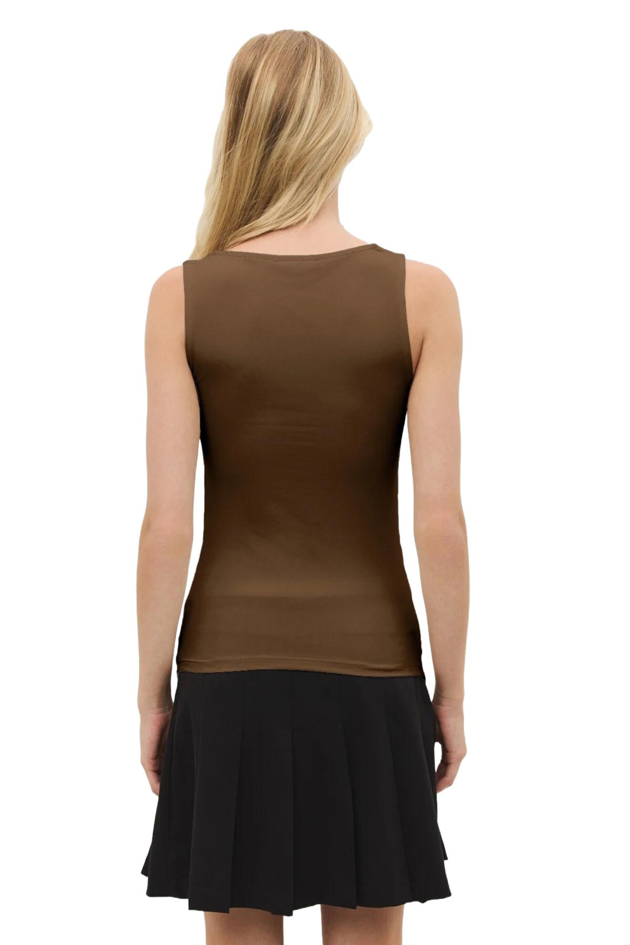 No Matter What Top in Brown