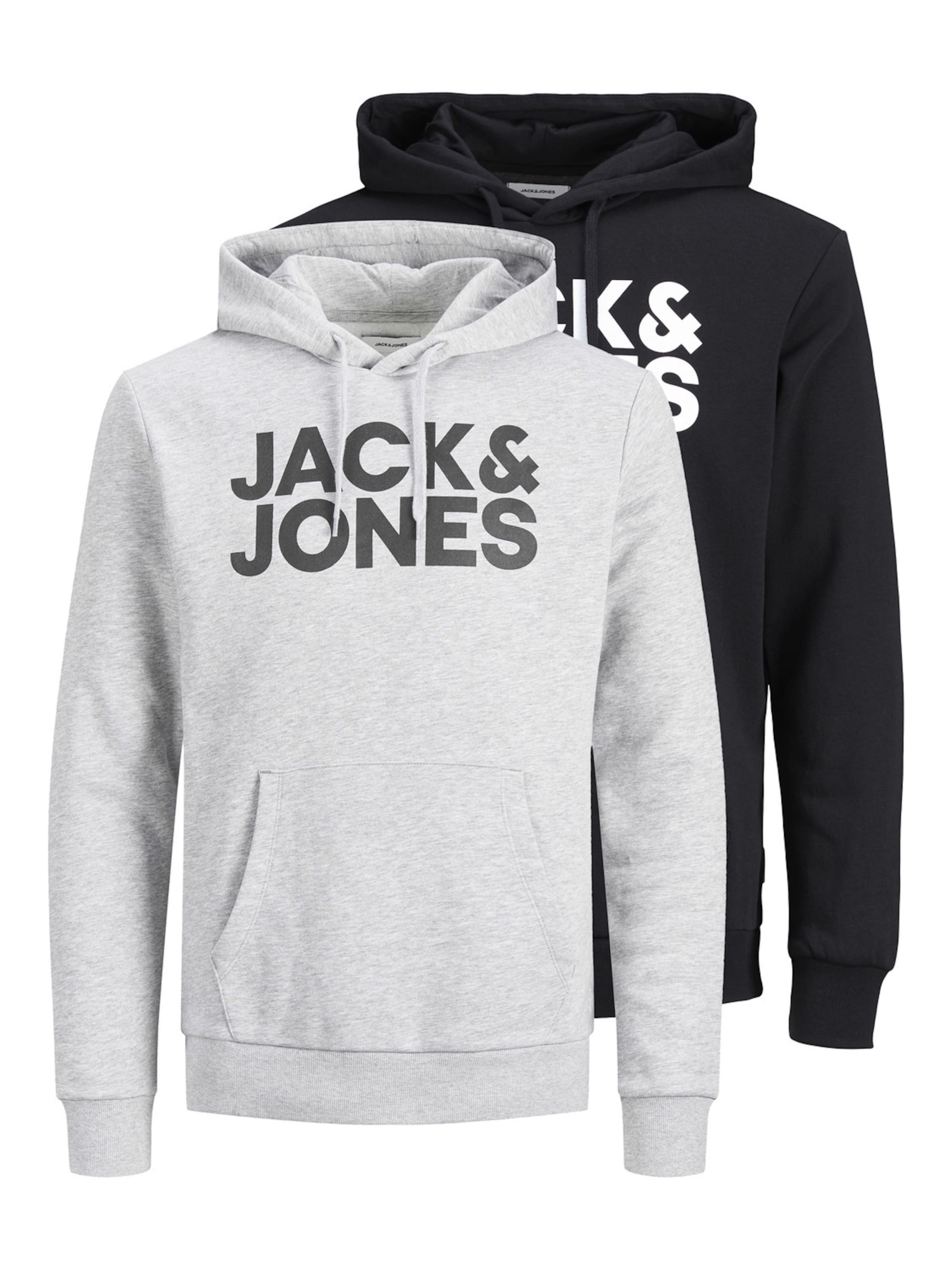 Sweat-shirt JACK & JONES en gris : devant