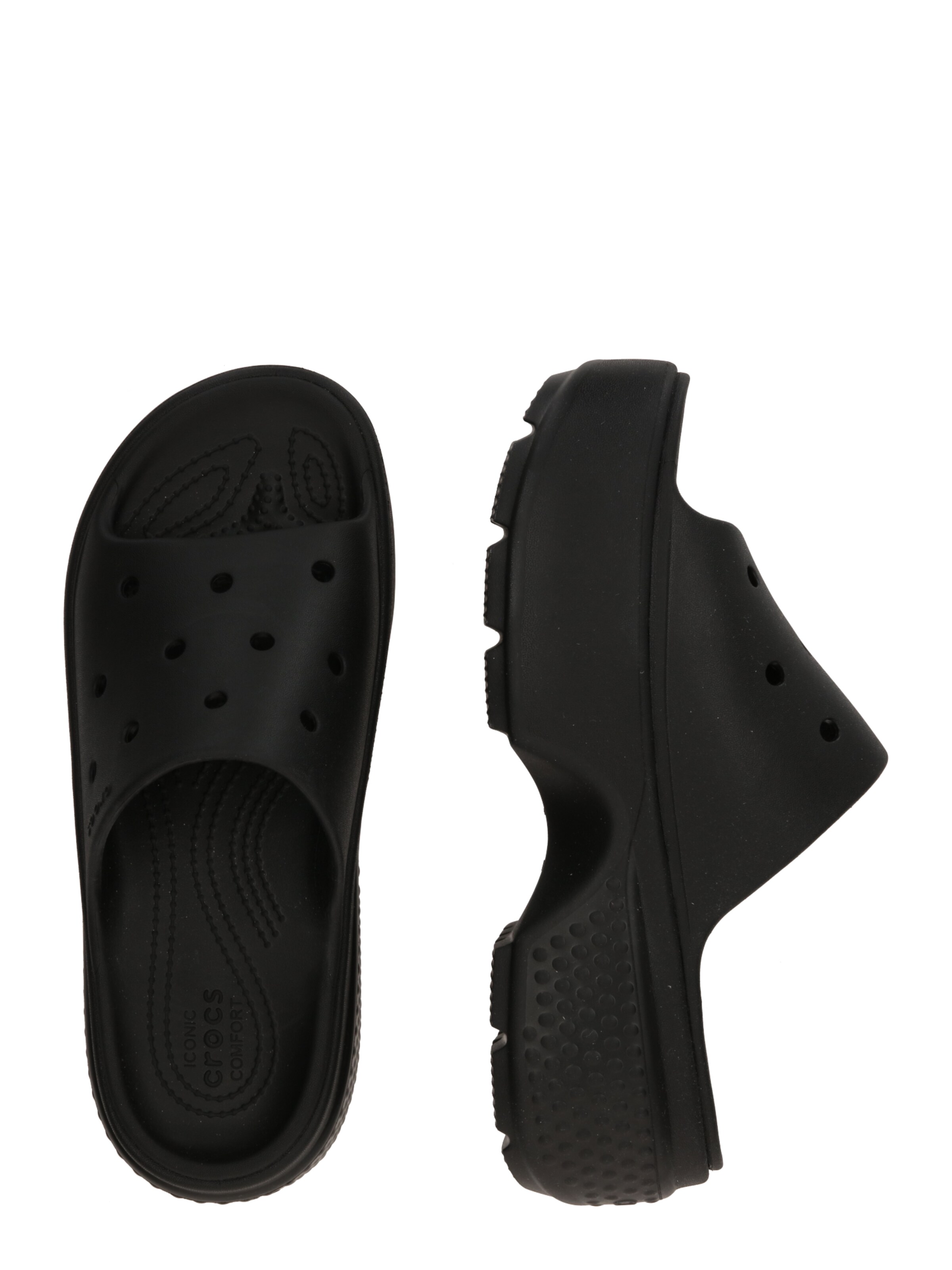 Crocs Nizki natikači 'Stomp' | črna barva