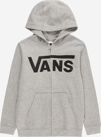 VANS Sweatvest in Grijs: voorkant