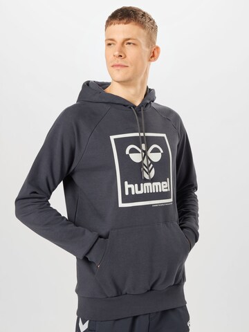 Hummel Sweatshirt 'HMLISAM' in Blauw: voorkant