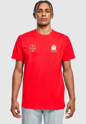 Mister Tee - Camiseta 'Portugal' en rojo: frente