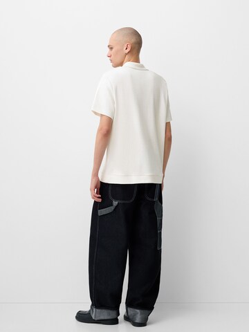 Bershka Tričko – bílá