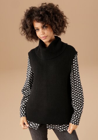 Aniston CASUAL Pullover in Schwarz: predná strana