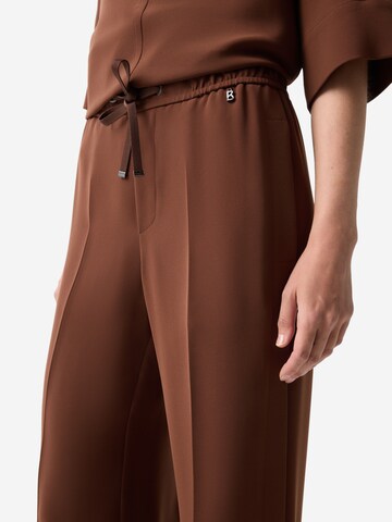 BOGNER Loose fit Pleated Pants 'Enny' in Brown