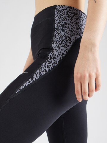 Reebok Skinny Sportbroek in Zwart