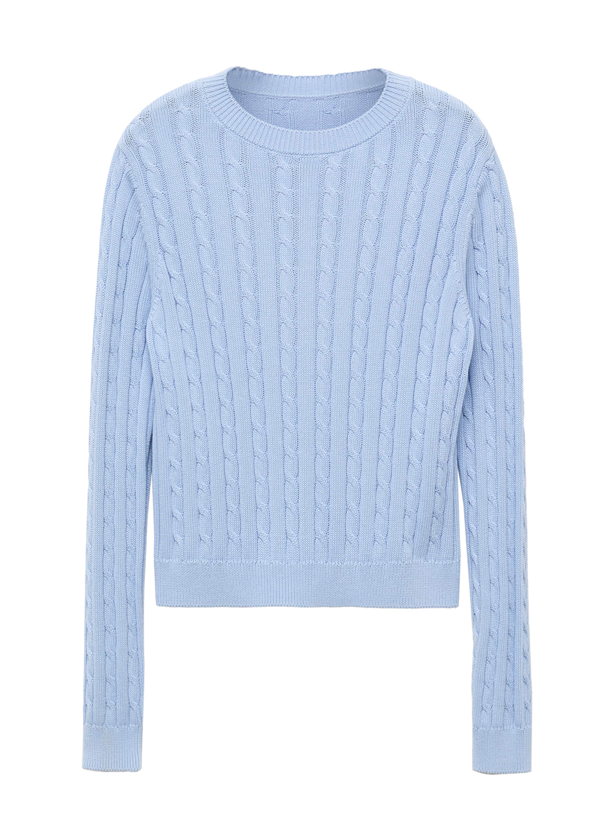 Pulover 'SUNNY' de la MANGO pe albastru: față