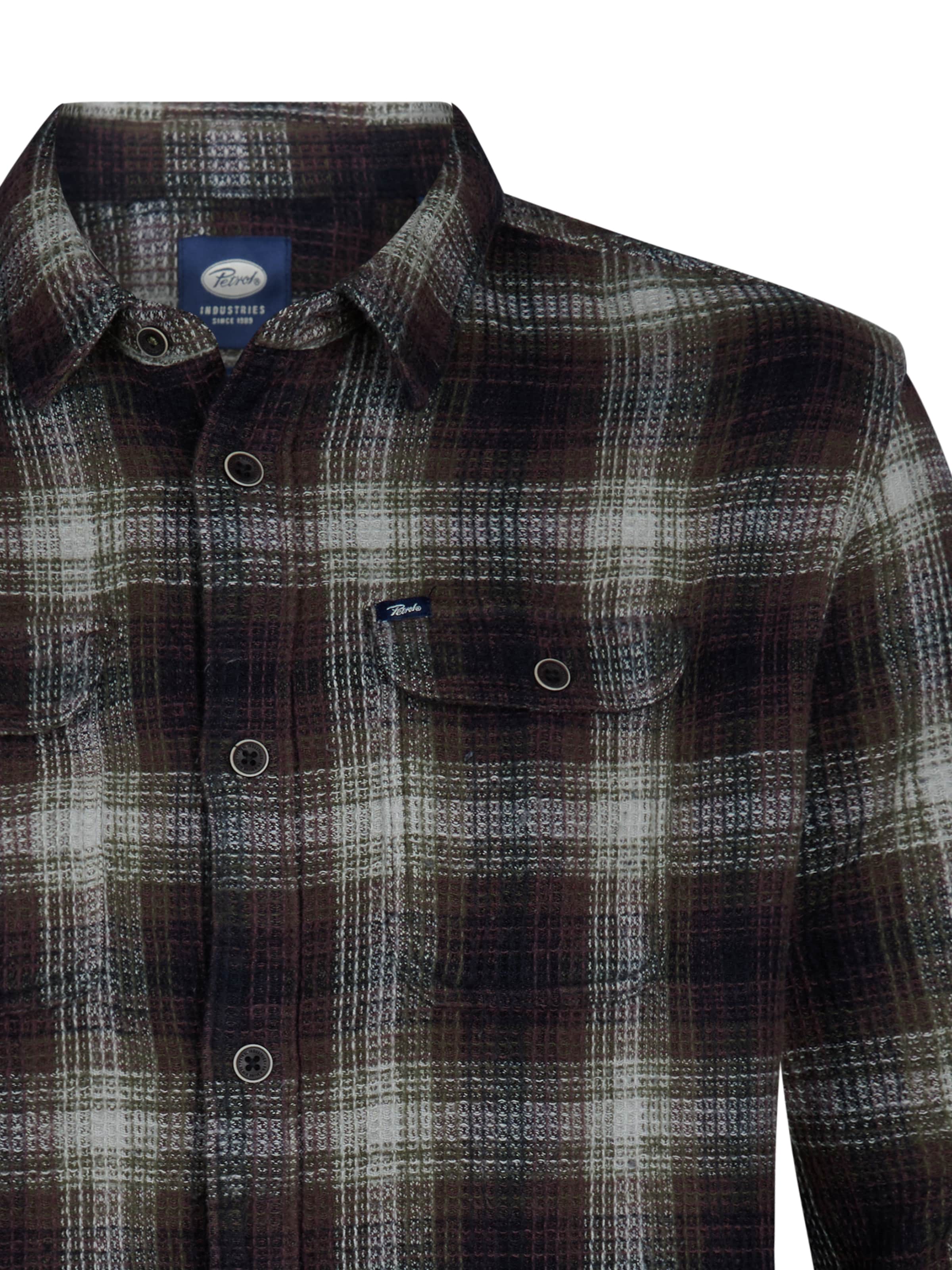 Petrol Industries Средняя посадка Рубашка в Красный