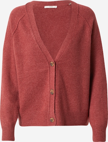 ESPRIT Knit Cardigan in Orange: front