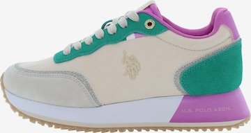 U.S. POLO ASSN. Sneakers laag in Beige: voorkant