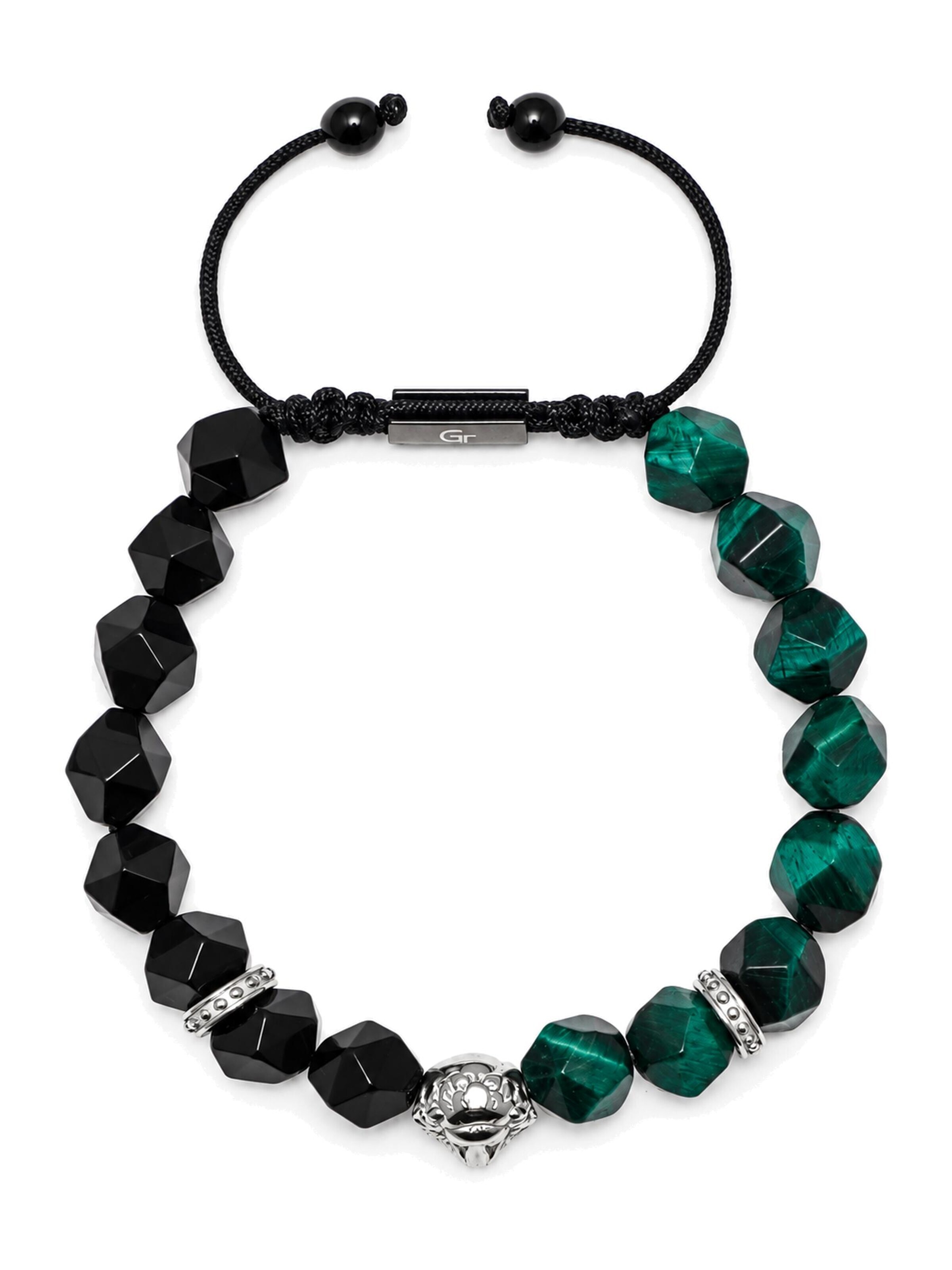 GT Collection Bransoletka 'Wild Cat' w kolorze zielony