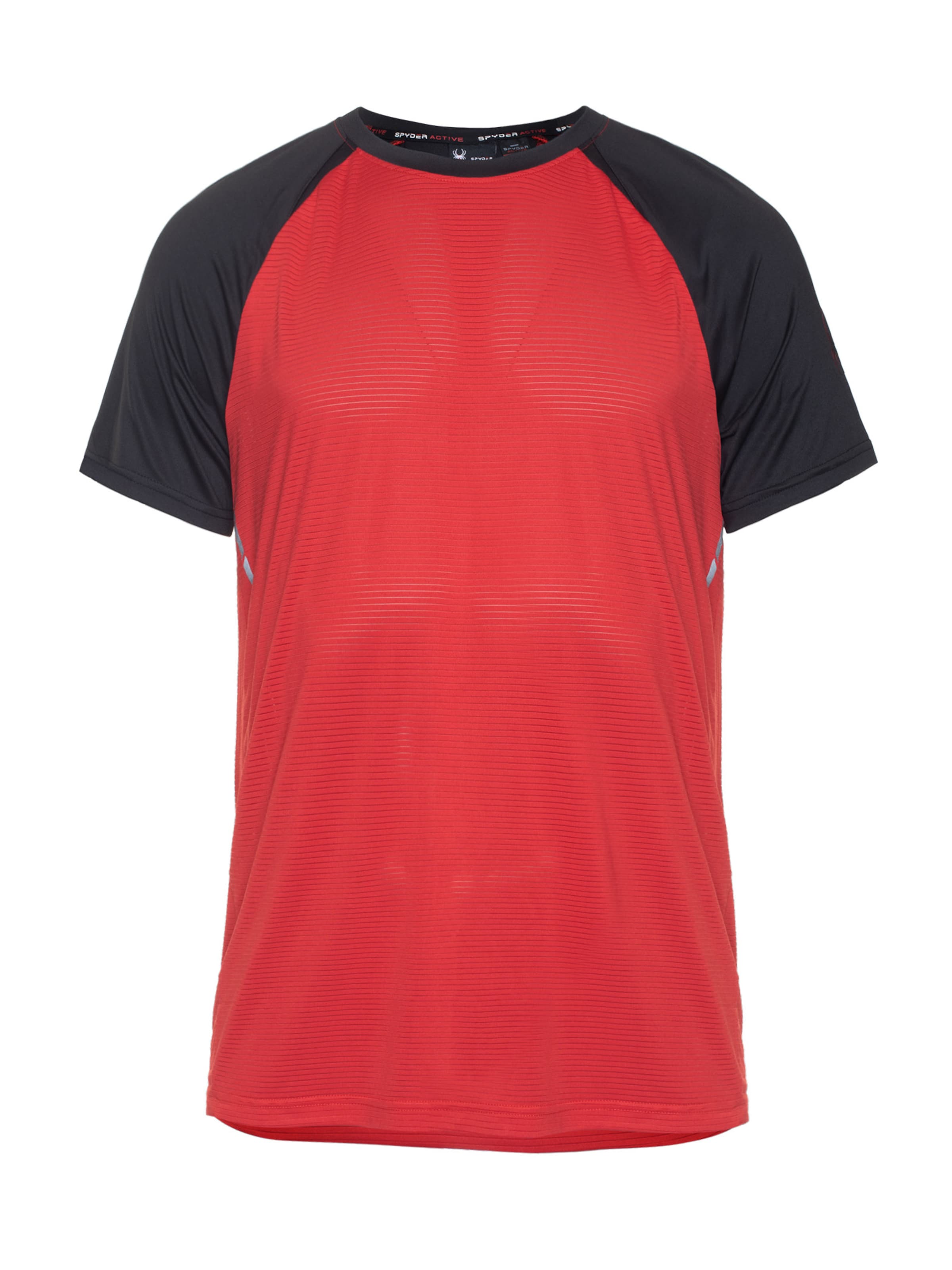 Spyder Λειτουργικό μπλουζάκι σε κόκκινο: μπροστά
