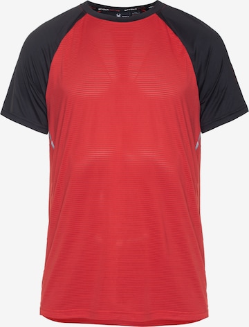 T-Shirt fonctionnel Spyder en rouge : devant