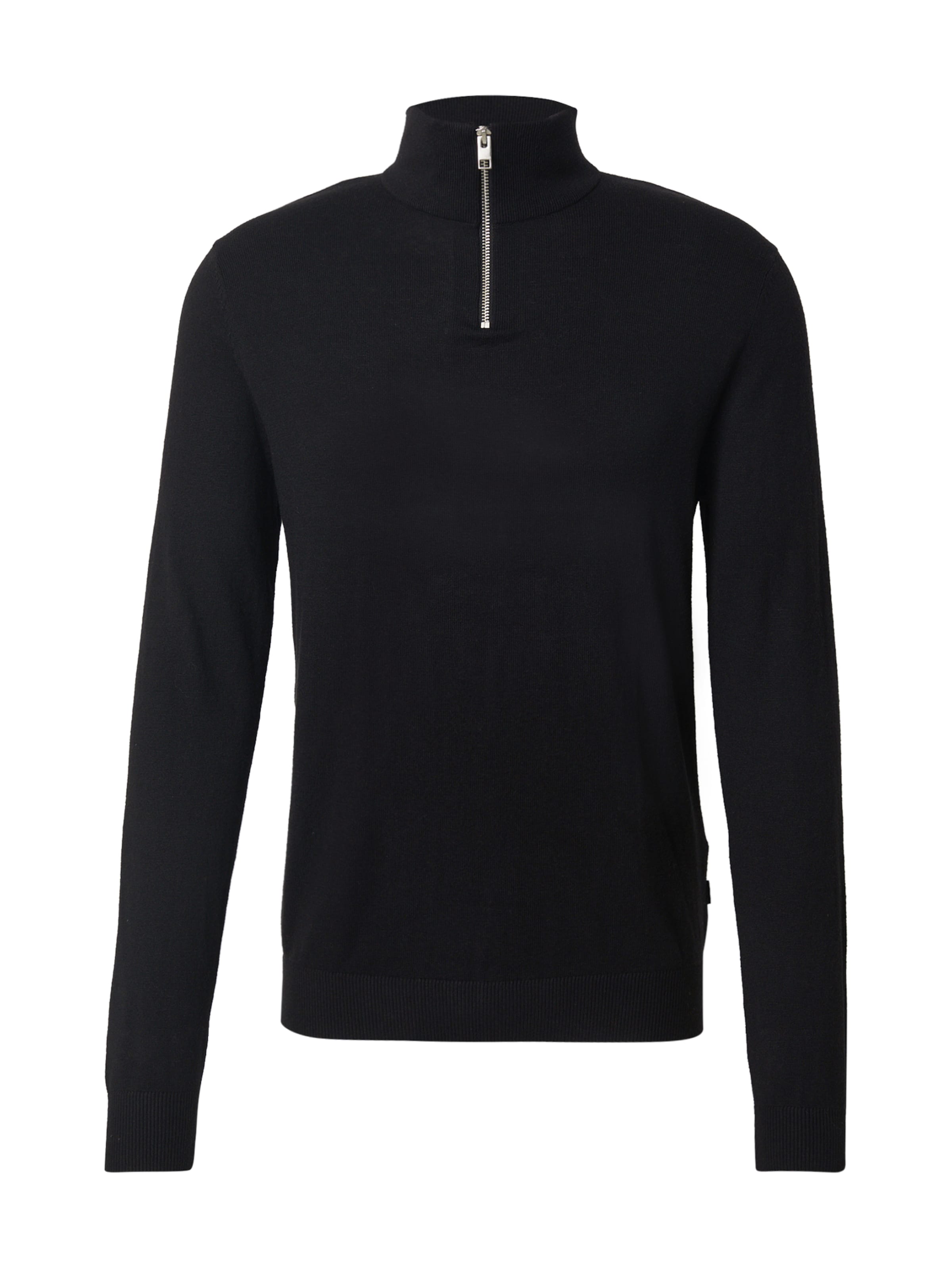 JACK & JONES Pullover 'JJEEmil' in Schwarz: Vorderseite