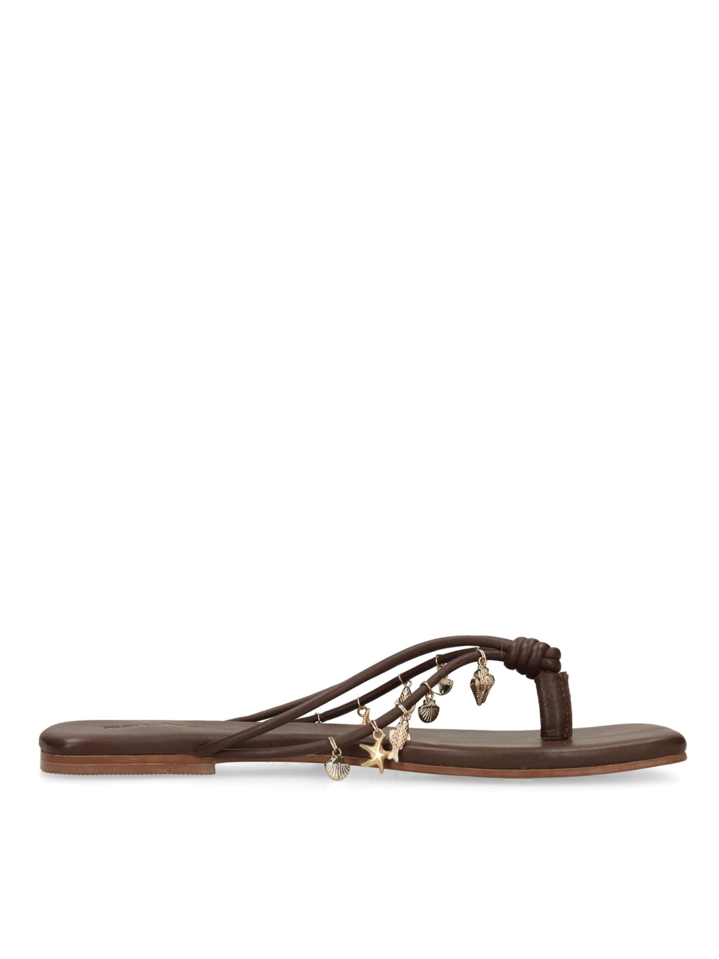 Tongs SACHA en marron