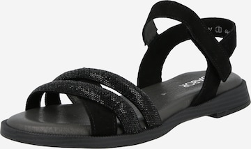 GABOR Remmisandaalit värissä musta: etupuoli