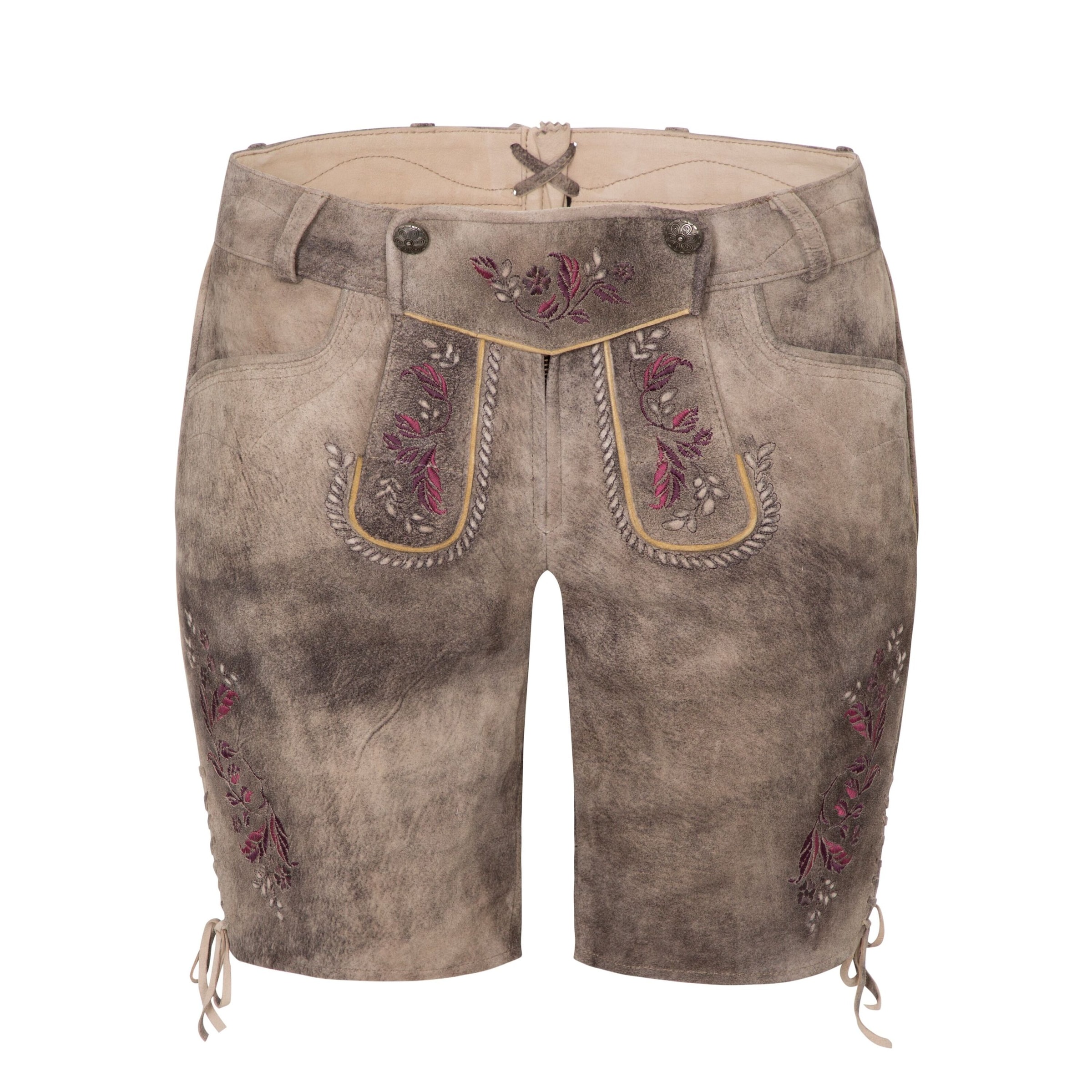 SPIETH & WENSKY Regular Trousers 'Ellen' in Brown: front