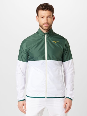 MIZUNO Athletic Jacket in Green: front