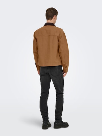 Only & Sons Overgangsjakke 'ONSSemmi' i brun