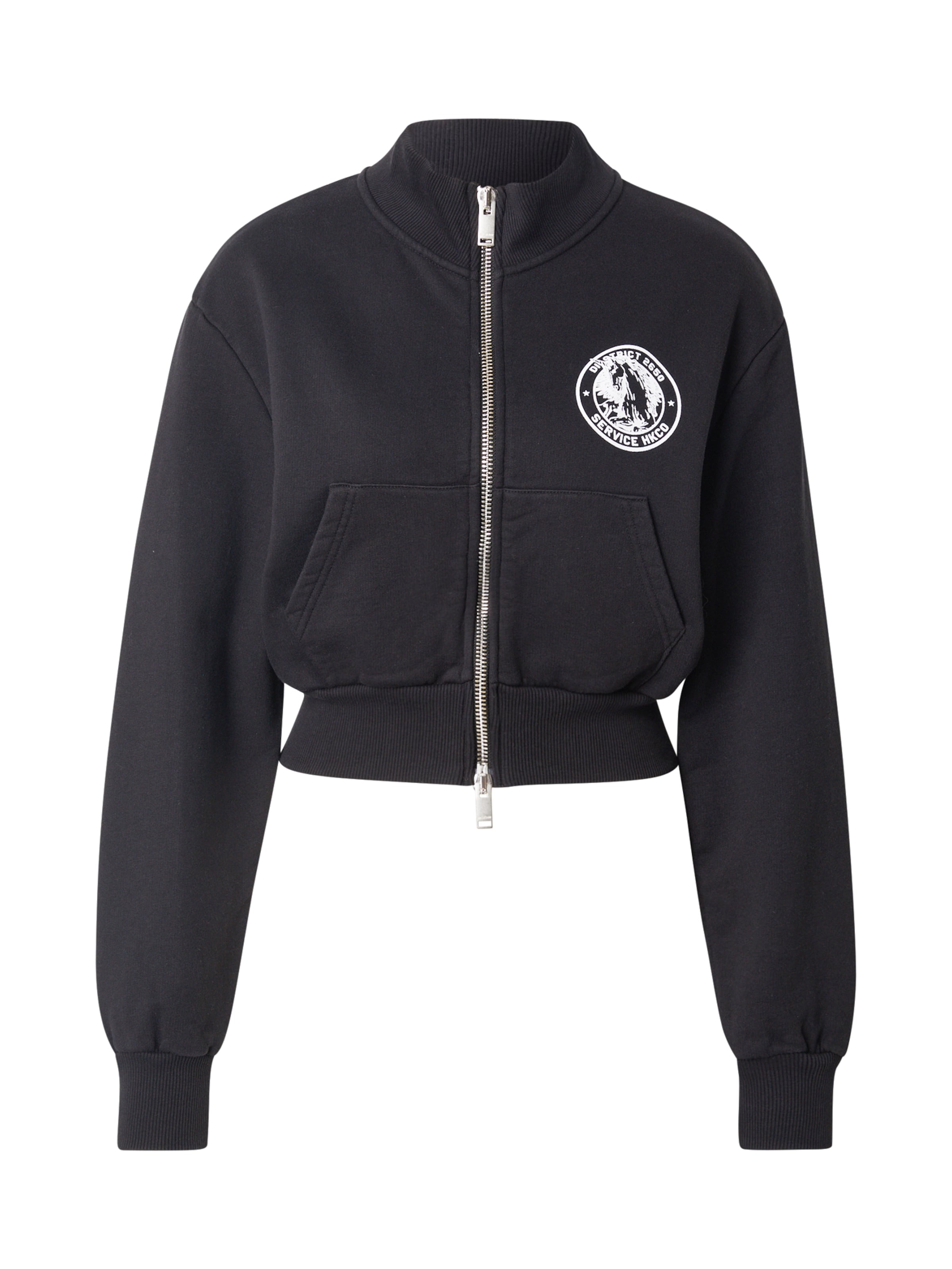 Han Kjøbenhavn Tepláková bunda 'Officer' - Čierna: predná strana