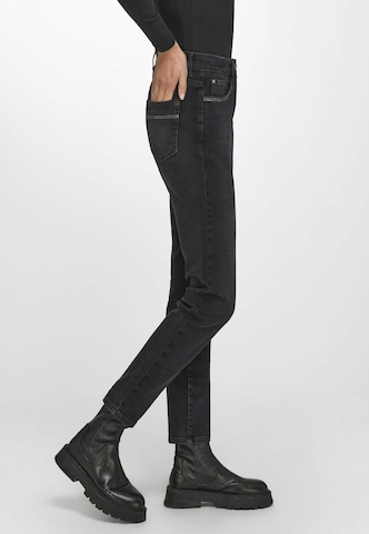 Basler Slimfit Jeans 'Julienne' in Zwart