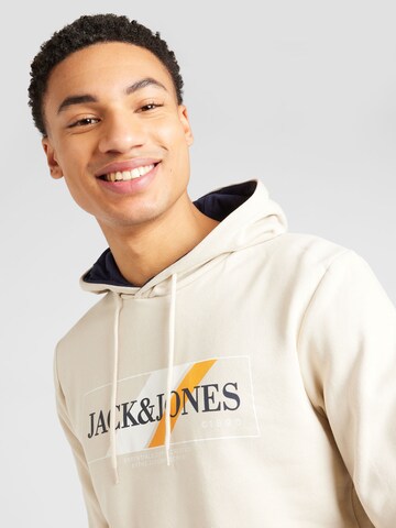 JACK & JONES Sweatshirt 'Loof' i beige