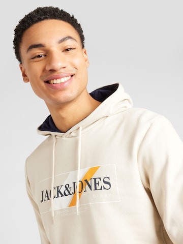 JACK & JONES Sweatshirt 'JJLoof' i beige