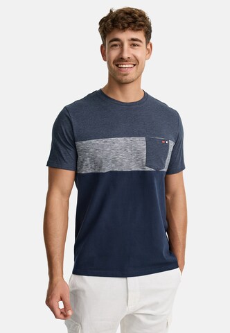 T-Shirt 'Springs' INDICODE JEANS en bleu : devant
