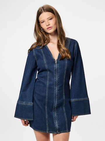 PIECES Jurk 'Flora' in Blauw: voorkant