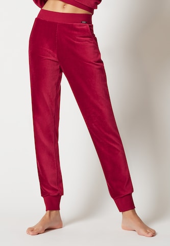 Skiny Pizsama nadrágok 'Every Night' - piros: elől