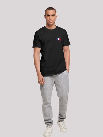 F4NT4STIC Shirt 'Frankreich Flagge France' in Zwart