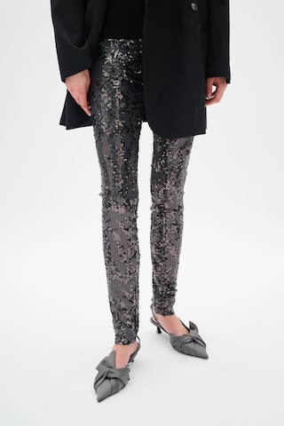 InWear Skinny Legginsy w kolorze srebrny: przód