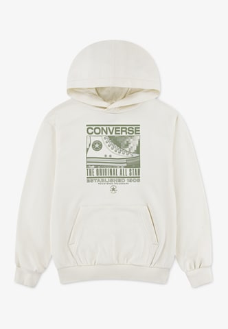 CONVERSE Sweatshirt 'URBAN' in Wit: voorkant
