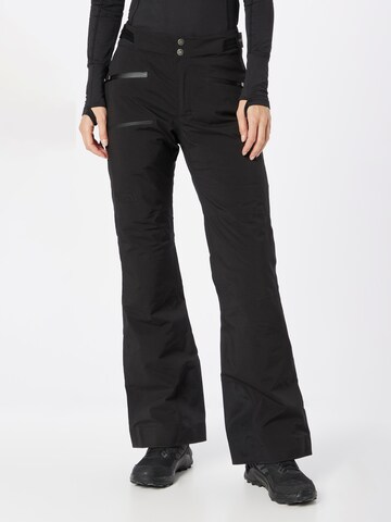 THE NORTH FACE Boot cut Workout Pants in Black: front