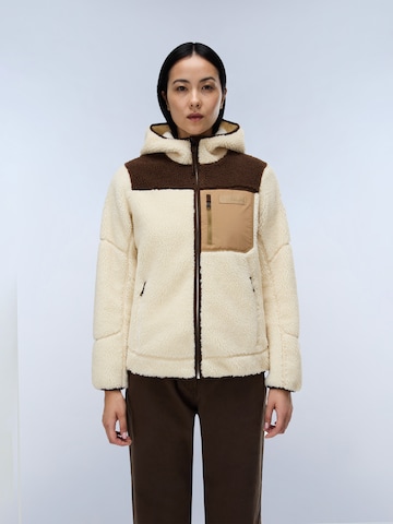 NAPAPIJRI - Chaqueta polar 'Yupik' en beige: frente