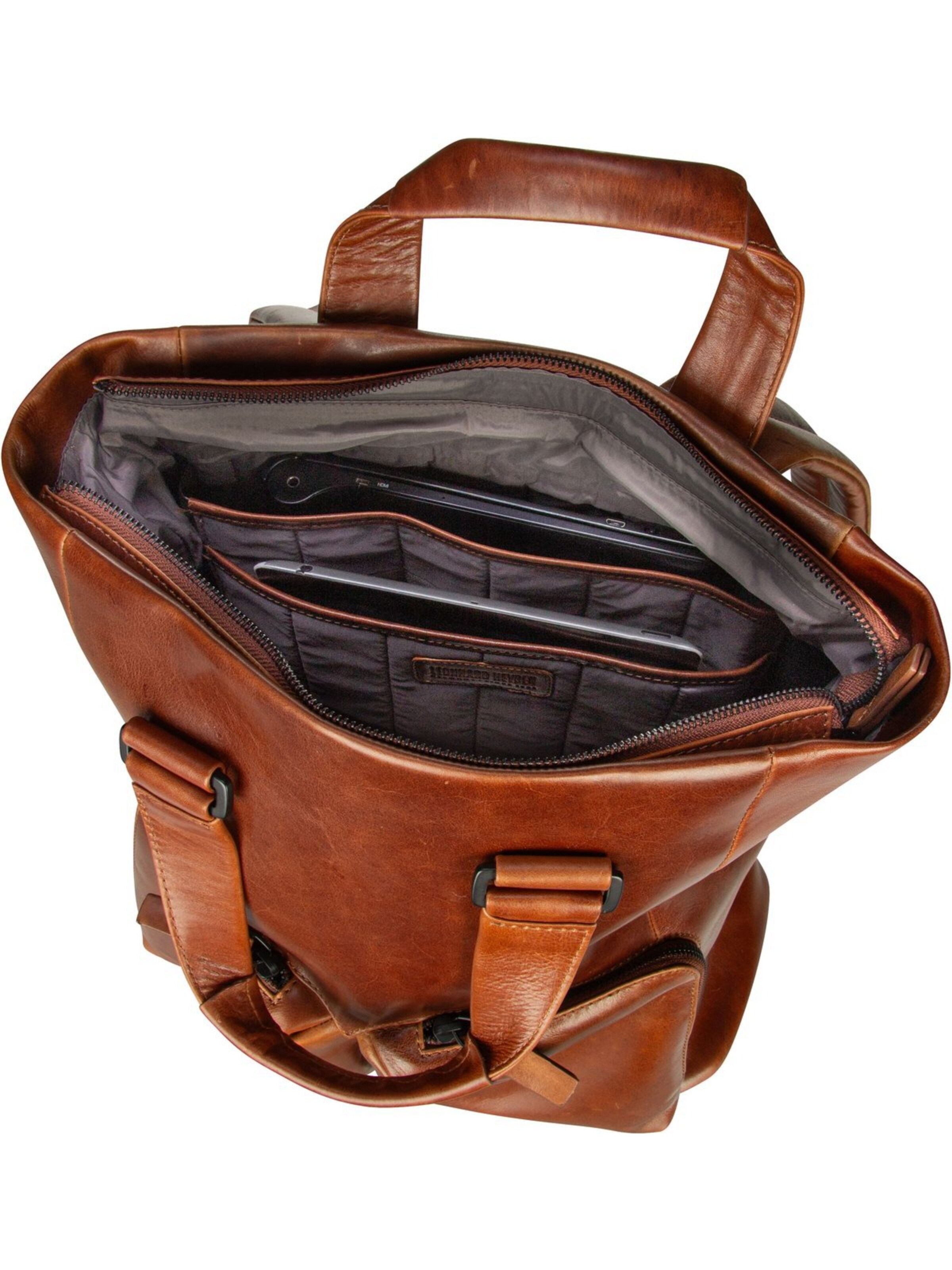 LEONHARD HEYDEN Rucksack 'Porto' in Braun