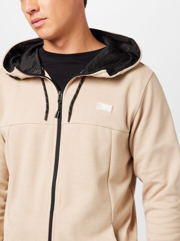 JACK & JONES Кофта на молнии 'AIR' в Бежевый