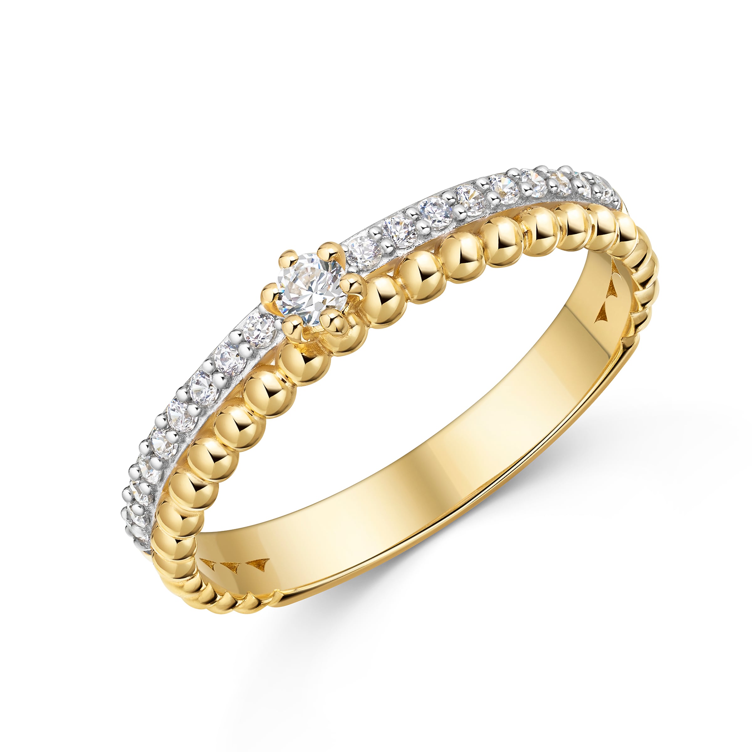 FIRETTI Ring in Gold: Vorderseite